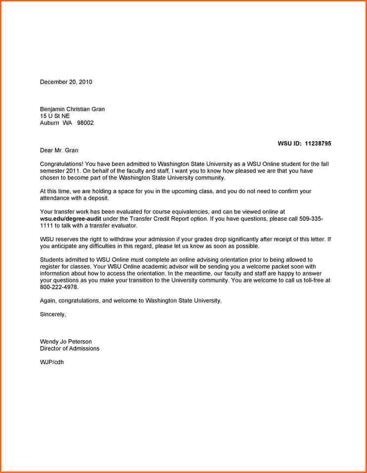 Example Of A Buisness Letter Letter Template