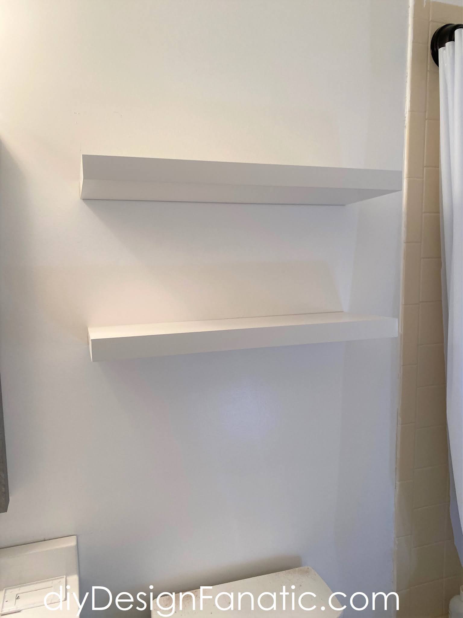 diy Design Fanatic How To Install Floating Shelves