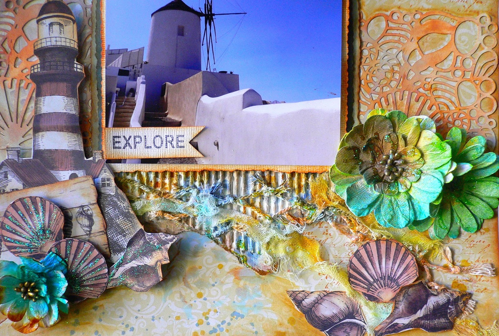 Exploring Santorini by Adriana Bolzon Couture Creations