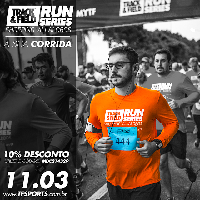 Inscrições com desconto para Track&Field Shopping VillaLobos 1ª etapa