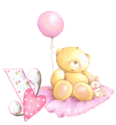 Abecedario de Osita de Peluche con Globo. Teddy Bear with Balloon Abc.