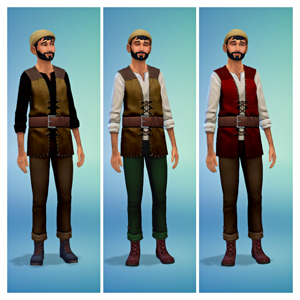 My Sims 4 Blog: Medieval Peasant and Knight Costumes by SimDoughnut