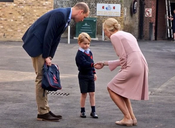 The summer uniform for Thomas's sleeve shirt, bermuda shorts and socks is available at John Lewis. Kate Middleton