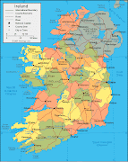 Ireland Map Regional City regional map of ireland