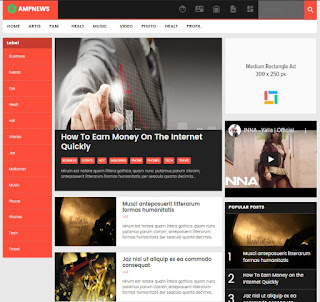 AMP News Blogger Template Keren - kanalmu AMP News Blogger Template Keren - kanalmu
