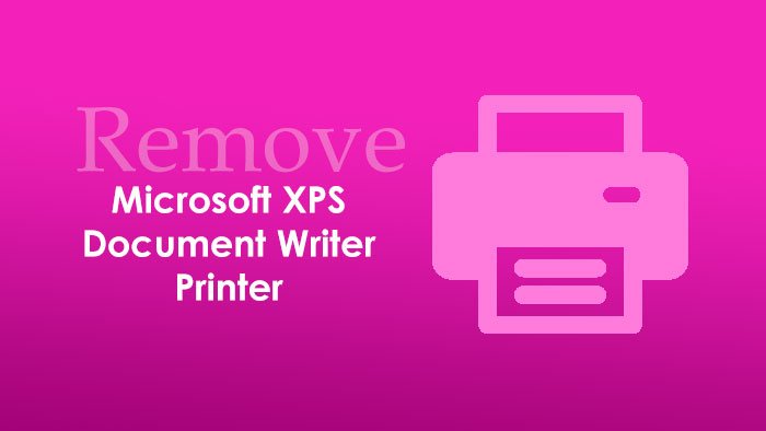 Comment ajouter ou supprimer une imprimante Microsoft XPS Document Writer dans Windows 11/10