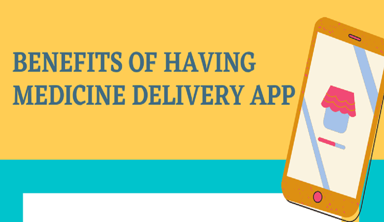 Benefits of having medicine delivery app #infographic