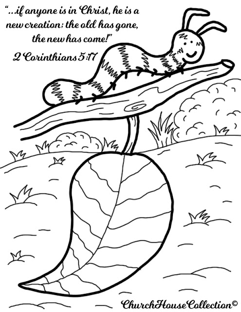 Caterpillar Coloring Pages For Sunday School Kids by Church House Collection Blog