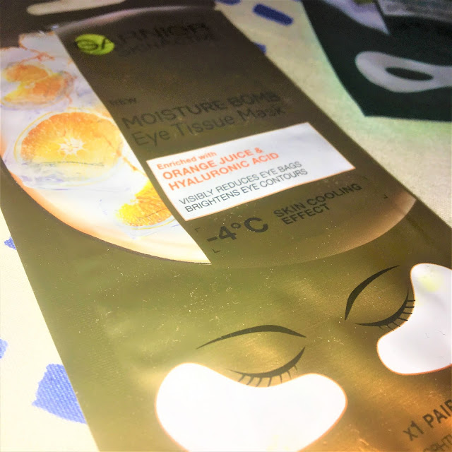 Garnier Moisture Bomb Hyaluronic Eye Tissue Masks Review Laura