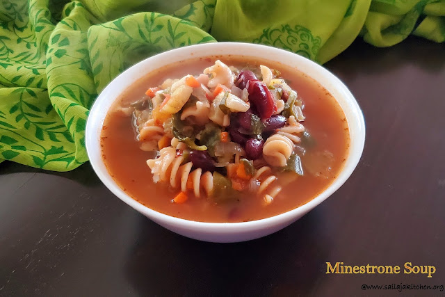 images of Minestrone Soup / Easy Minestrone Soup Recipe / Vegetarian Minestrone Soup Recipe - Healthy Soup Recipe