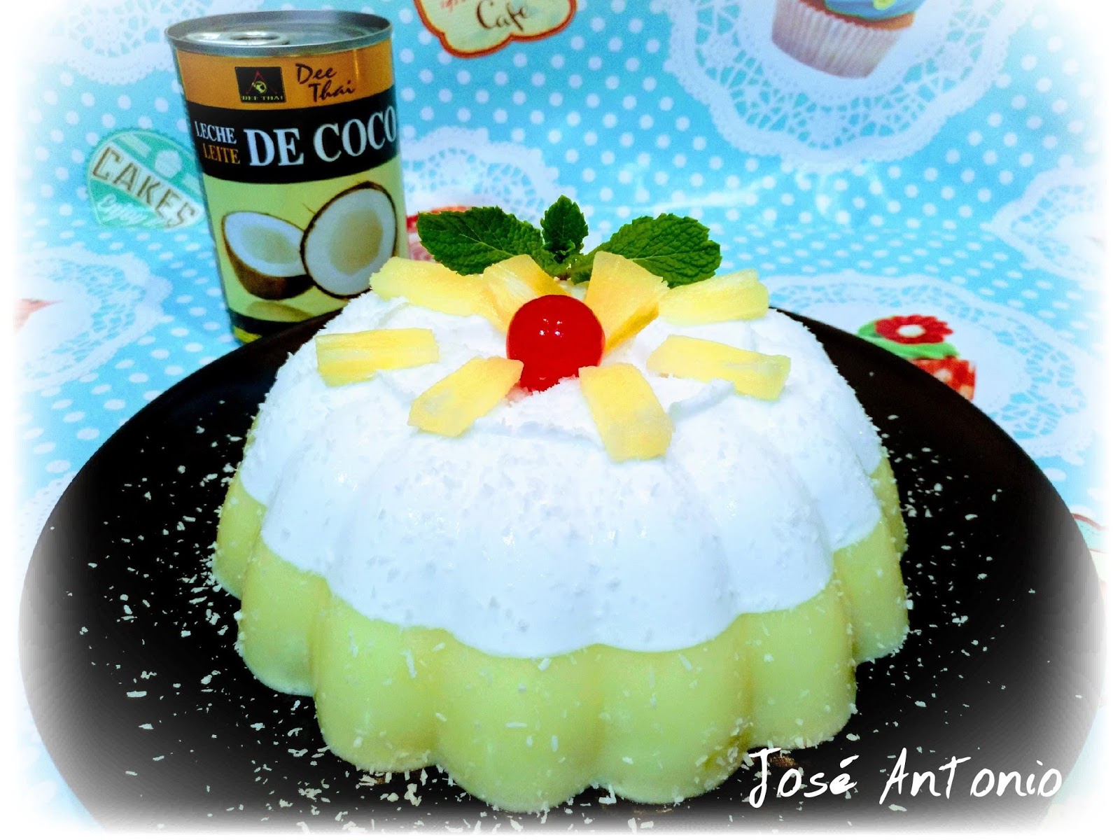 La Cocina De José Antonio ( Con mucho Gusto y Amor ) Gelatina Tropical de Piña y Coco