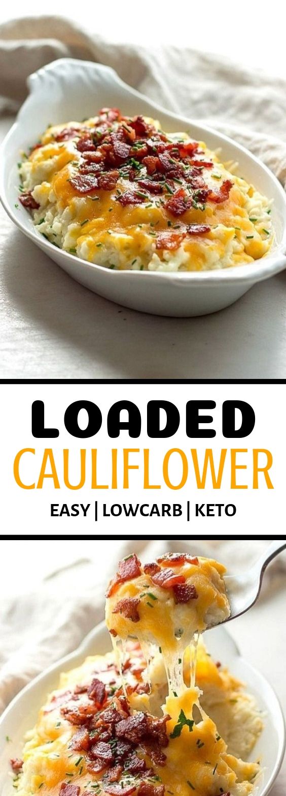 Loaded Cauliflower (Low carb Keto) Shelia Recipes