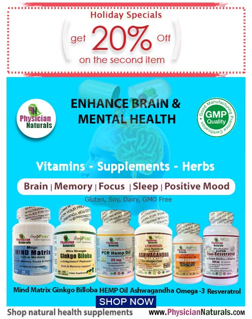Enhance Brain Mental, Memory & Focus, Sleep & Positive Mood Supplements Promotions