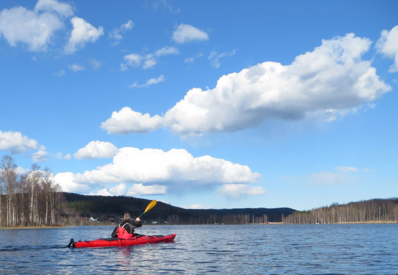 Kajak i Bergomssjön