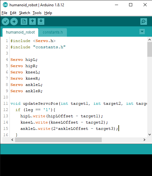 Make it easy!: Biped robot by Arduino