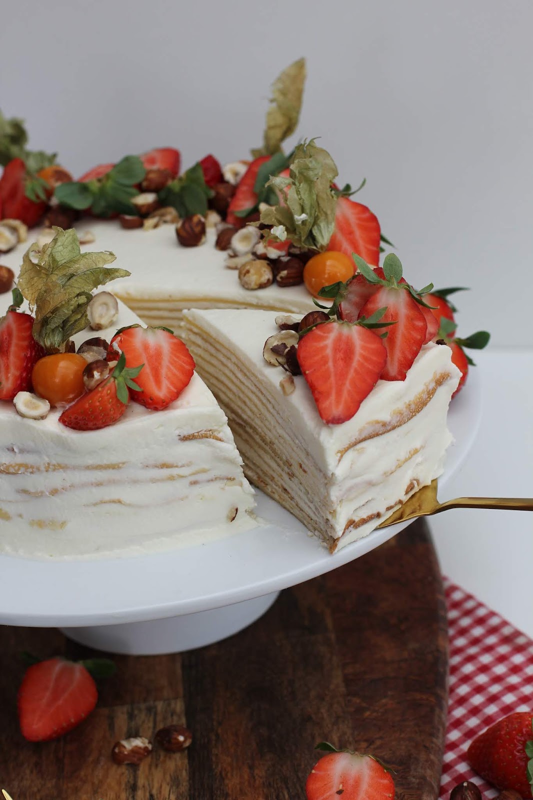 Crêpe-Torte mit Mascarponecreme Crêpe-Torte mit Mascarponecreme