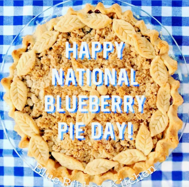 Blue Ribbon Kitchen Wild Blueberry Crumb Top Pie Happy National
