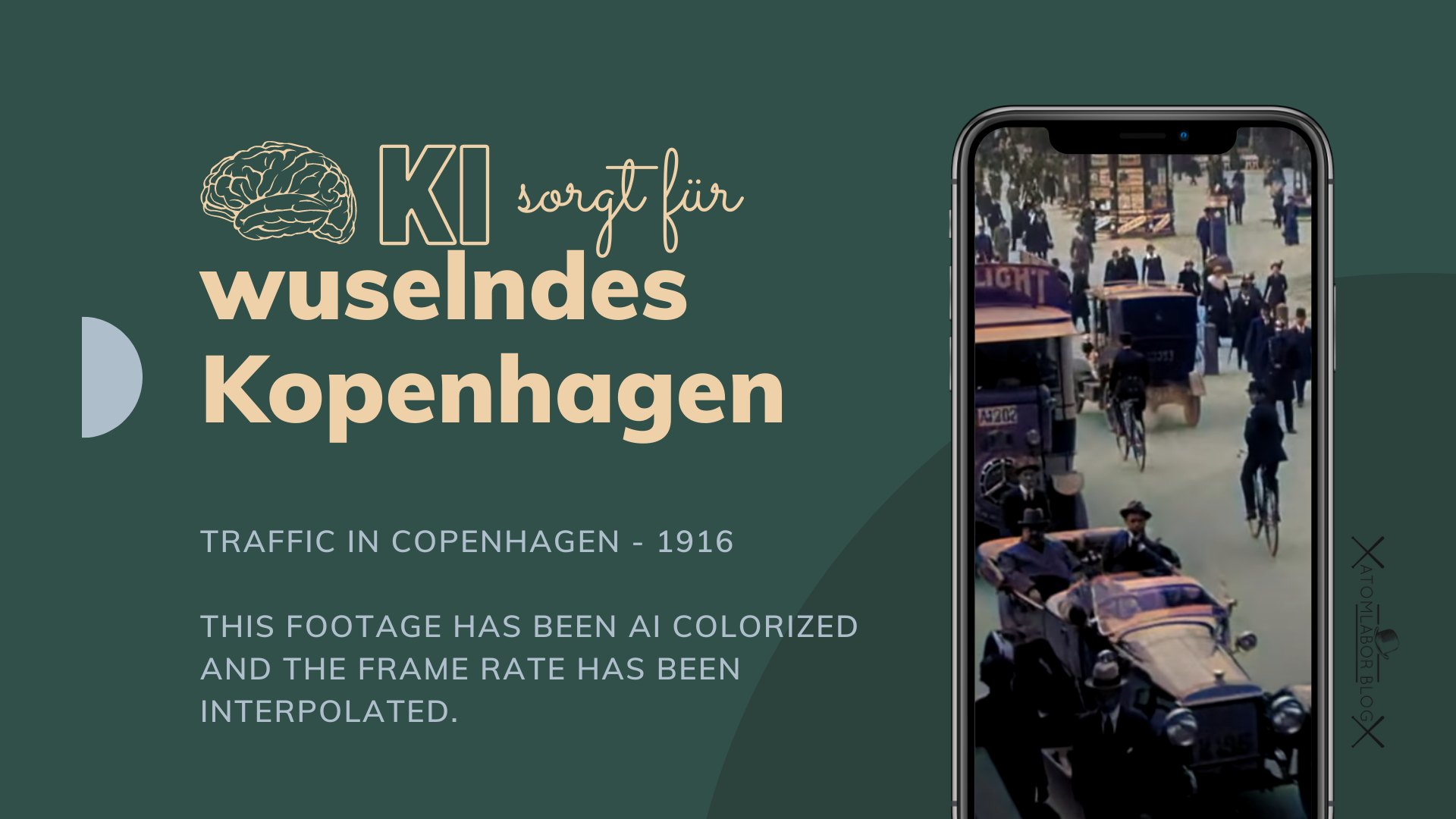 Wie 1916 der Straßenverkehr so in Kopenhagen war | Traffic in Copenhagen - 1916 | Back in Time