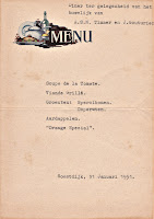 Menu huwelijksdiner Joop Couturier en Anny Couturier-Timmer Menu huwelijksdiner Joop Couturier en Anny Couturier-Timmer