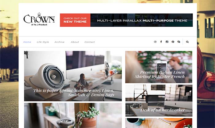 Crown-Blogger-Template