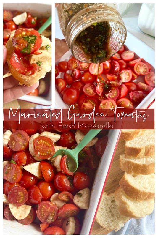 Marinated Garden Tomatoes with Fresh Mozzarella Ally's Sweet & Savory