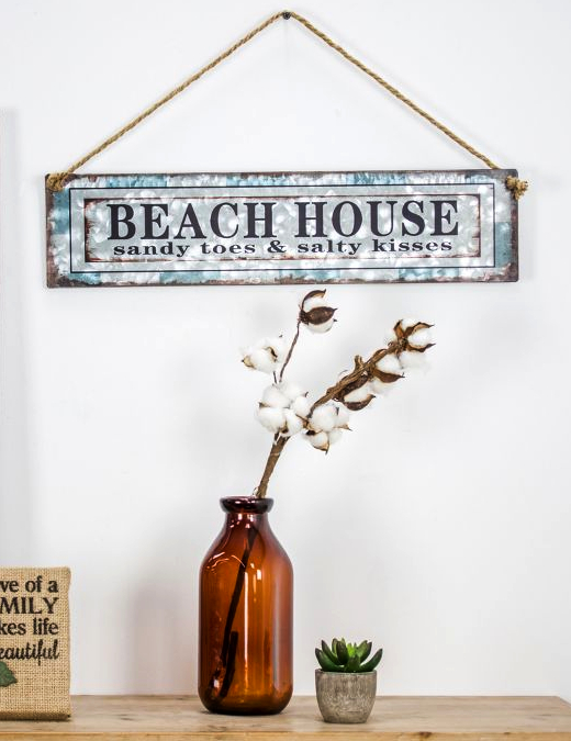 Beach House Sign with Quote