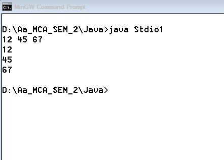Codelybrary: Java: Standard Input / Output