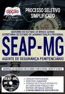 Baixar Apostila Processo Seletivo SEAP MG 2018 PDF