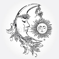 мехенди луна и солнце