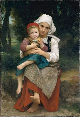 Breton Brother and Sister painting William Adolphe Bouguereau