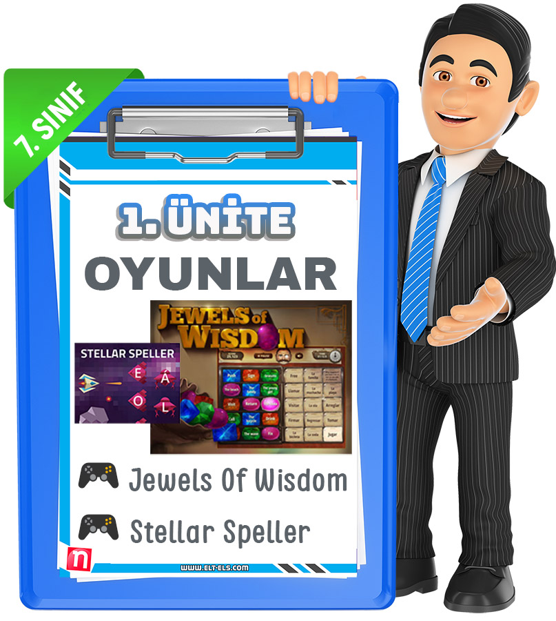 7. Sınıf 1. Ünite Cram Oyunları | İngilizce Öğrenmenin En Eğlenceli yolu