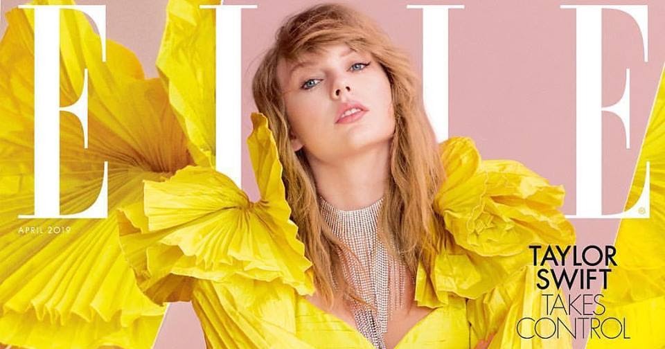 DIARY OF A CLOTHESHORSE: Taylor Swift covers Elle UK April 2019