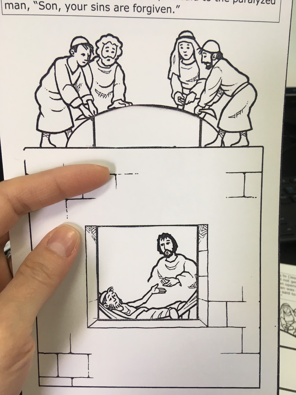The Confident Journal Sunday School Craft Jesus Heals A Paralyzed Man