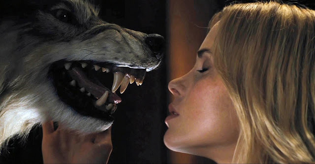Making out with a wolf in The Cabin in the Woods