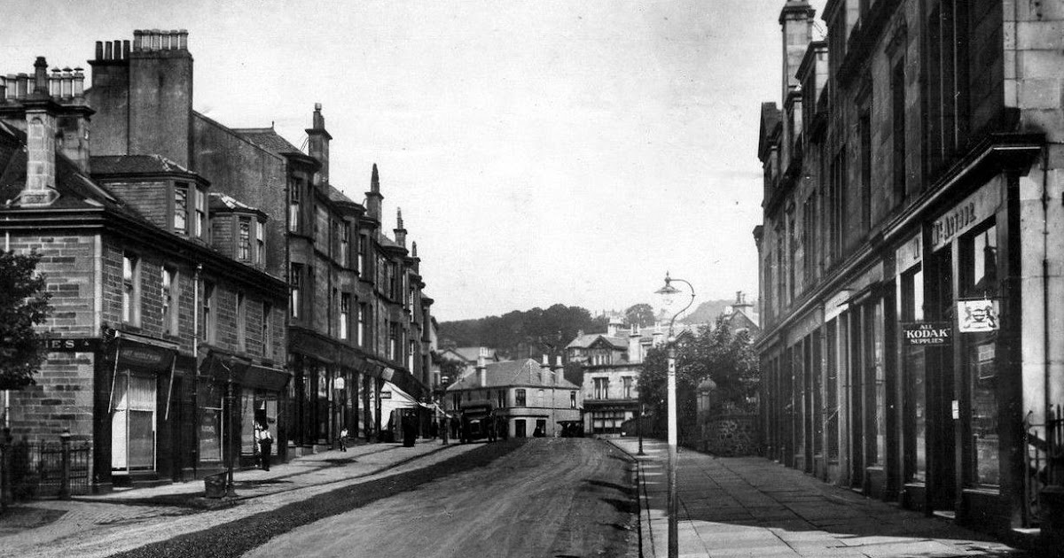 Tour Scotland Old Photograph Station Road Kilmacolm Scotland