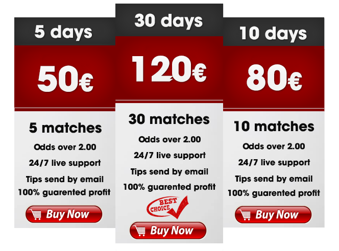 Premium single match subscription, more informations on our email : goaltips1@gmail.com