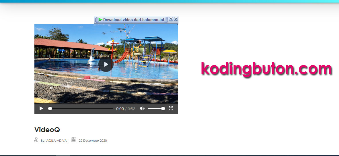 Menampilkan File Video Dengan PHP dan MySQL Inspirasi