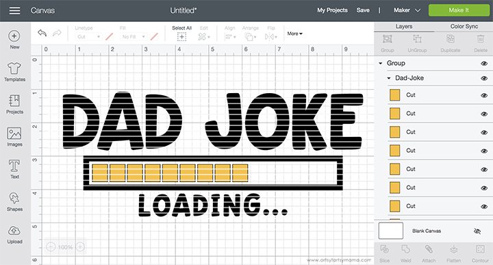 Dad Joke Shirt with Free Cut File