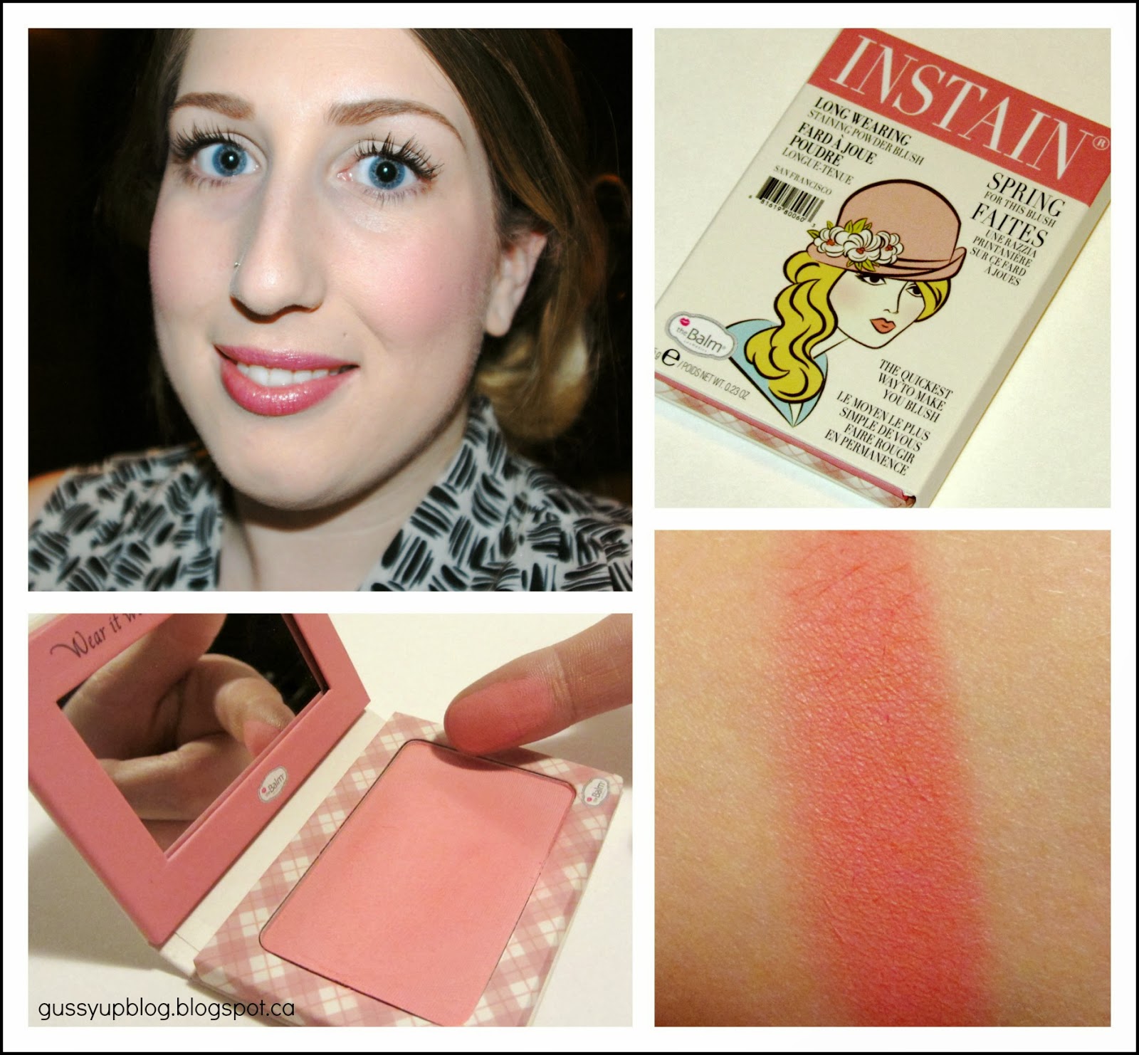 Review and Swatch theBalm Instain LongWearing Powder Staining Blush