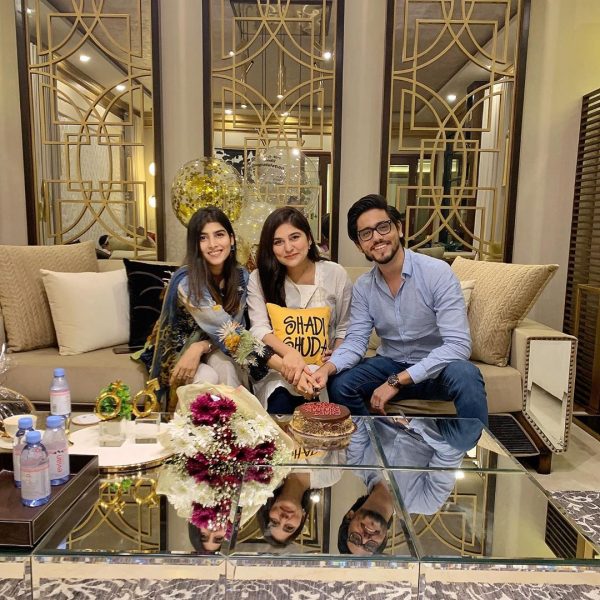 Lovely Pictures of Ahmed Godil with his Wife at Sanam Baloch House Lovely Pictures of Ahmed Godil with his Wife at Sanam Baloch House
