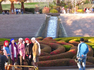 Los Angeles: cascata al Paul Getty Center