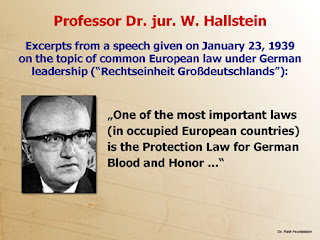 Alemanha; Advogado; NAZI; Walter Hallstein; Autor; Discurso; Lei de Protecção do Sangue; Honra; Alemã, Países Ocupados