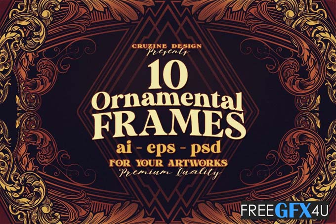 10 Victorian Ornament Frames Vol.8