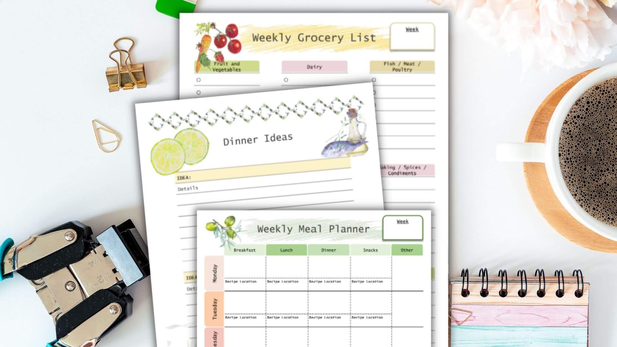 Free Meal Planning Printables