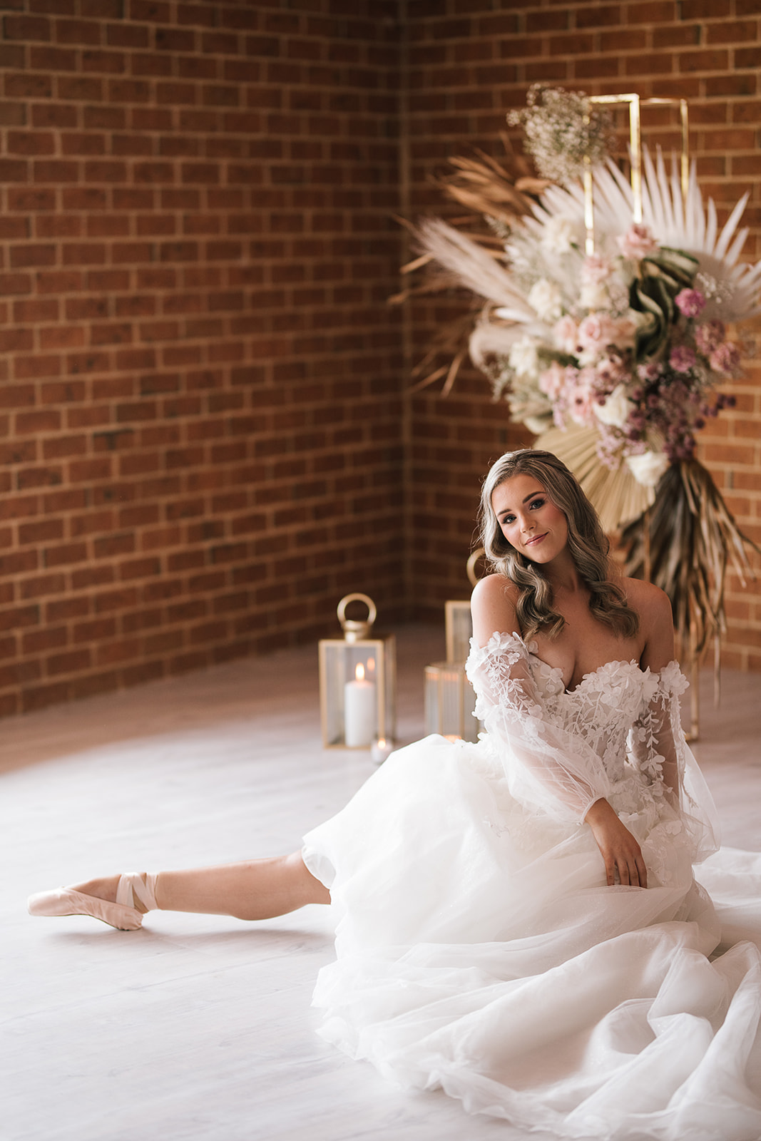 on the aisle blog | ballerina bridal shoot jennifer burch photography central coast weddings nsw bridal gowns floral design pinic setup cake