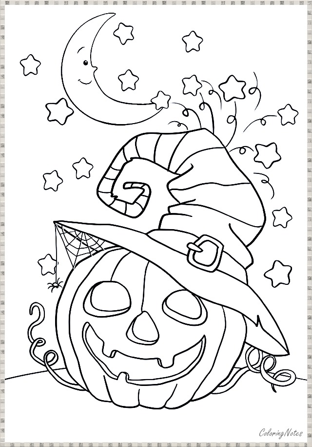 20 Halloween Coloring Pages for Kids Free Printable and Funny