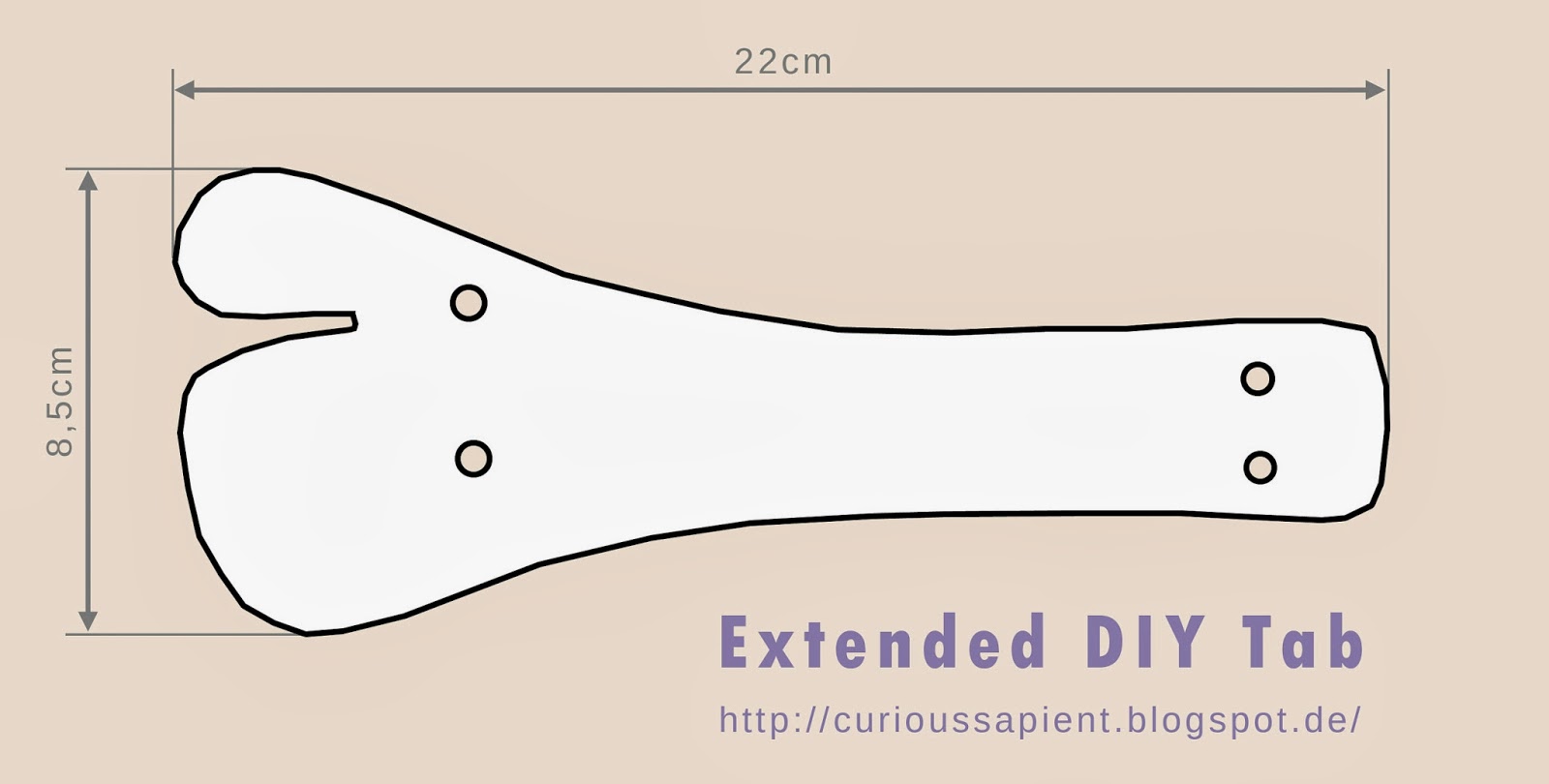 The Curious Sapient DIY Extended Archery Tab