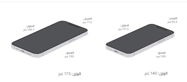 الحجم والوزن الحجم والوزن