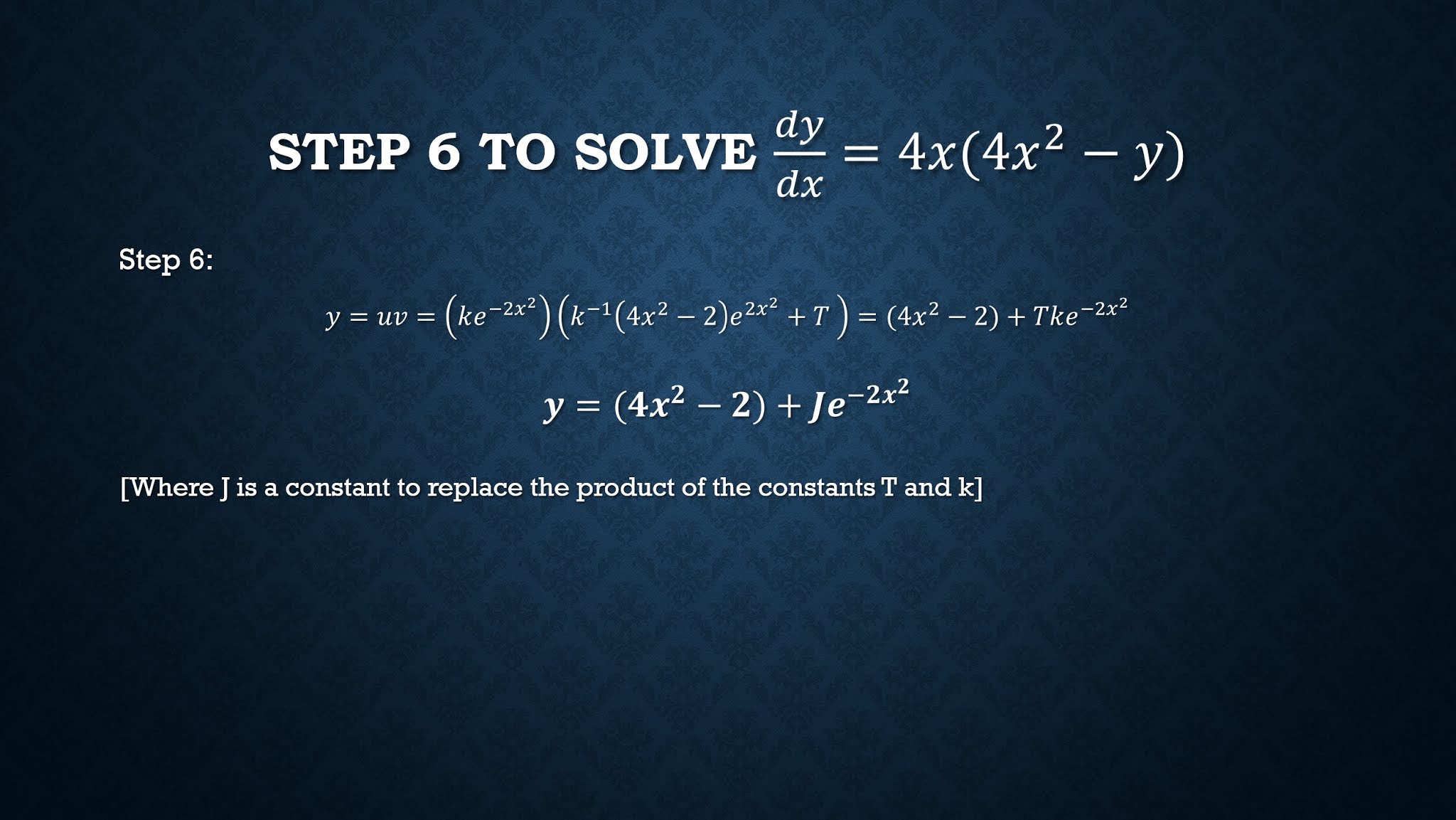 Differential Equations Rising complexity