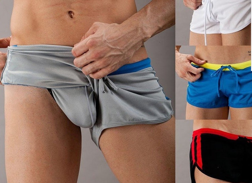 Sexy Men Underwear Boxer Briefs Sports Shorts Pants Swimwear Beach Pants